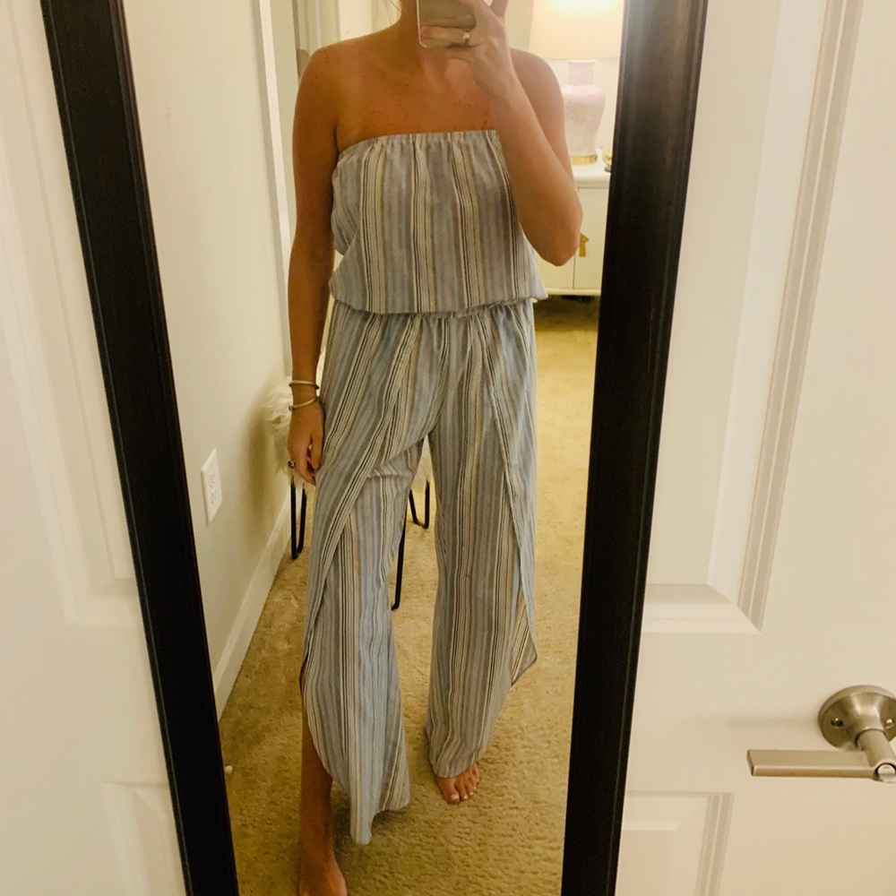 Boutique jumpsuit with open pants